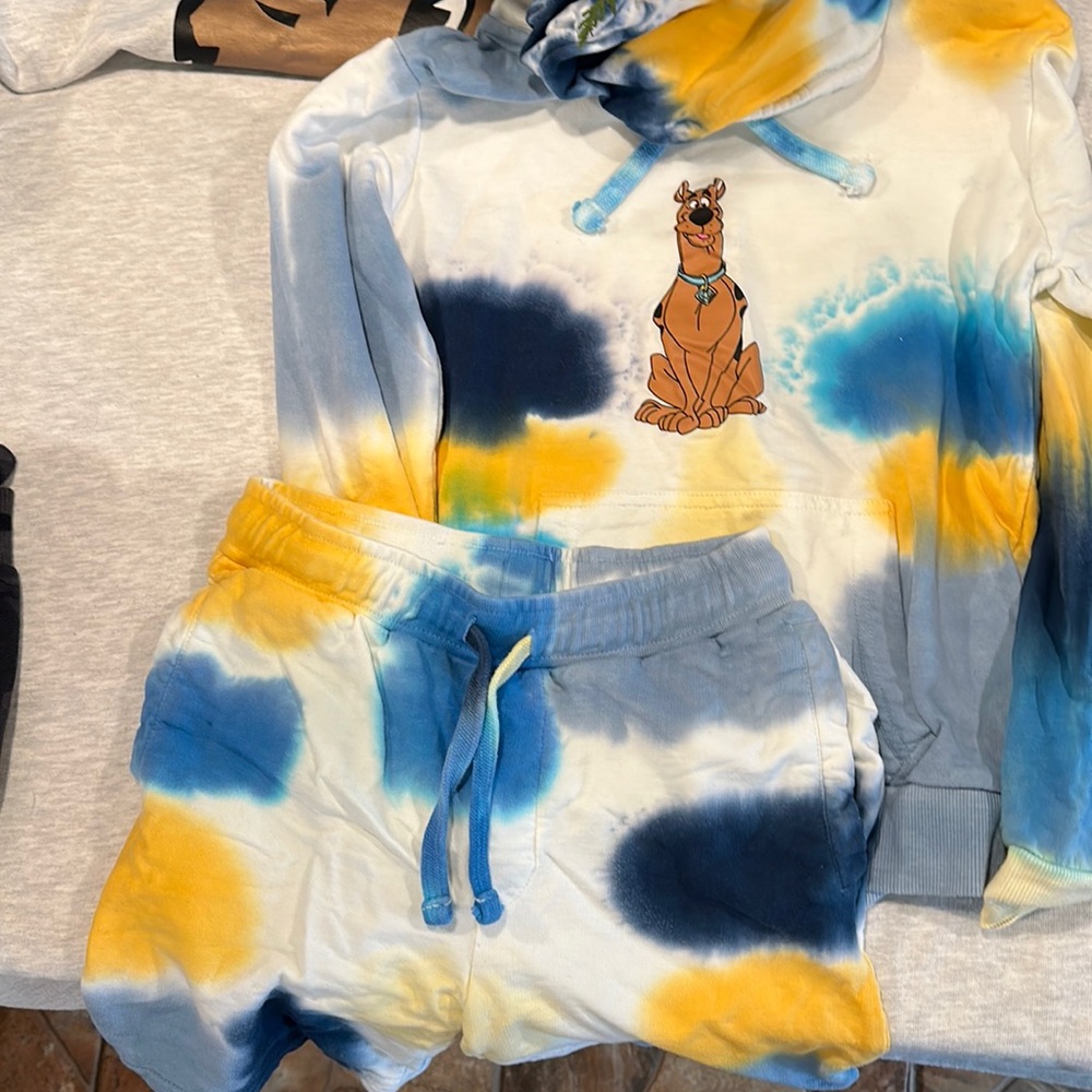 Youth boys sweatshirt/shorts set.